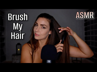 asmr brush my hair 2 different brushes asmr visualtrigger asmrtriggers