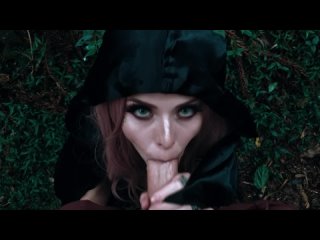 wood witch blowjob for halloween witch cosplay for halloween public video.